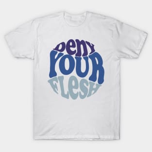 Deny Your Flesh - Wintery Blue T-Shirt